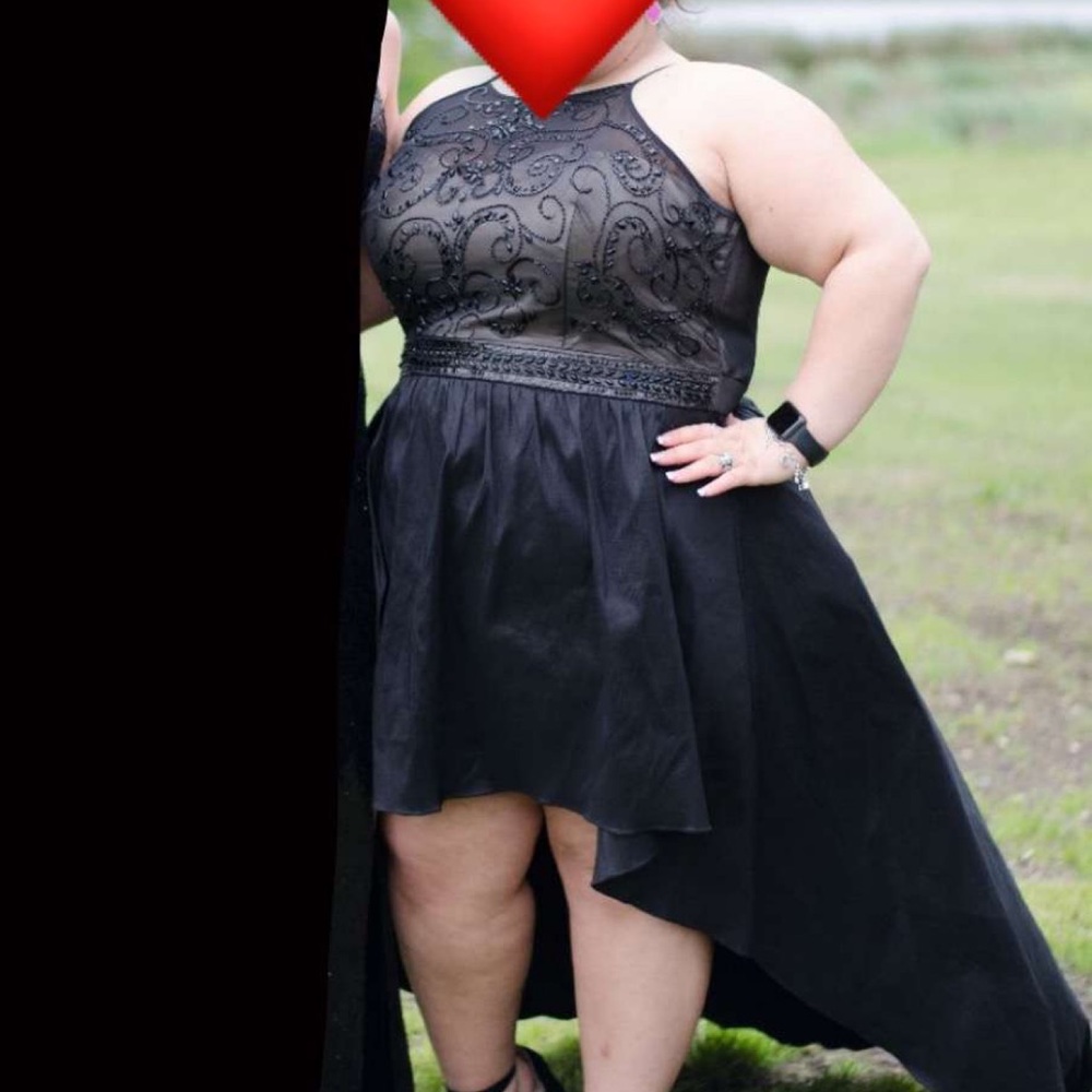 Black Low-High Formal Dress